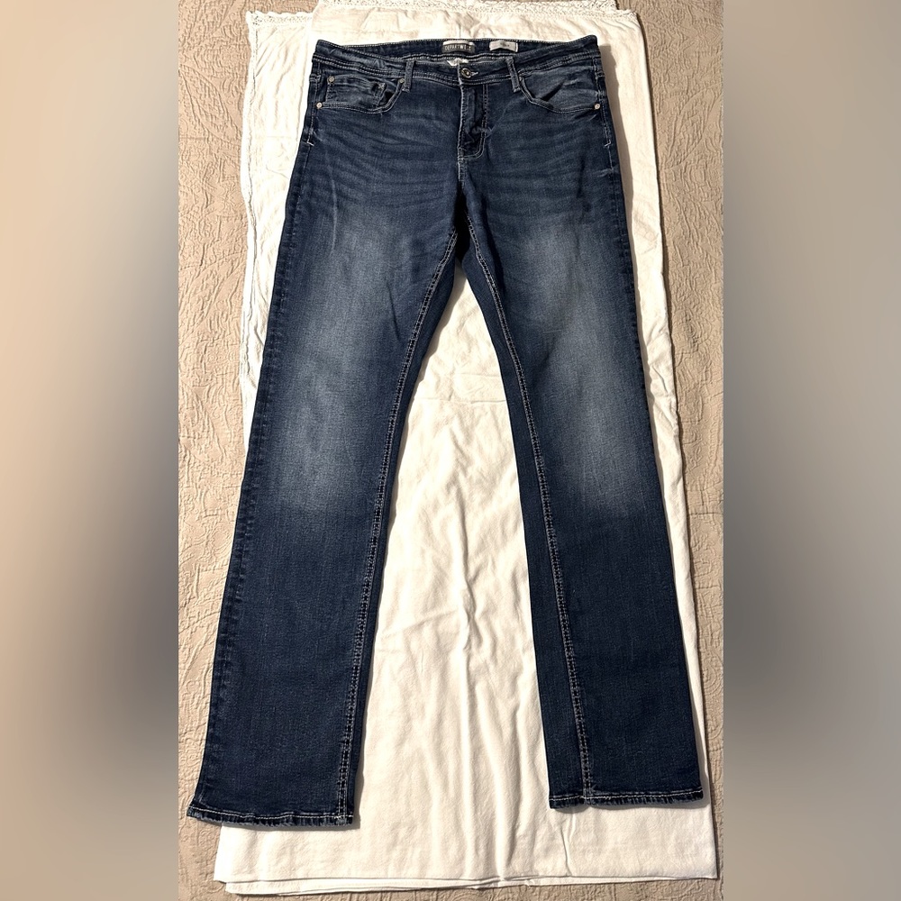 Buckle Depart West Seeker Dark Blue Jeans 36x36